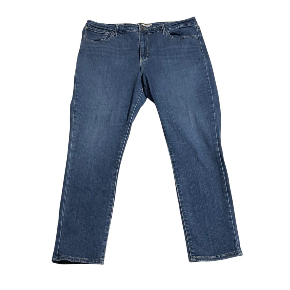 Levis 721 Womens Jeans Size 34 Blue High Rise Skinny Ankle Medium Wash Denim